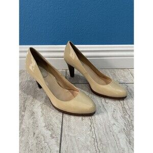 COLE HAAN Air MARGOT Patent Leather Wood Heel Pumps D36486 Women's Size 7 B